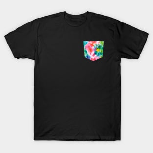 Pocket - Painterly Waterolor Texture T-Shirt